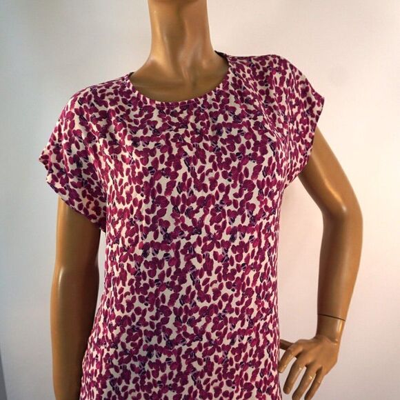 Halogen Sleeveless Top Women Size Medium Pink Purple Print - Picture 2 of 10